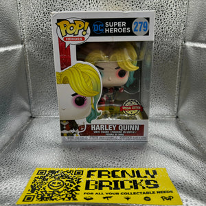 POP VINYL DC SUPER HEROES 279 SPECIAL EDITION HARLEY QUINN FRENLY BRICKS - Open 7 Days