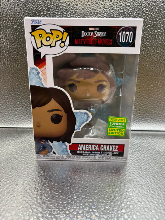 Pop Vinyl #1070 Doctor Strange America Chavez FRENLY BRICKS - Open 7 Days