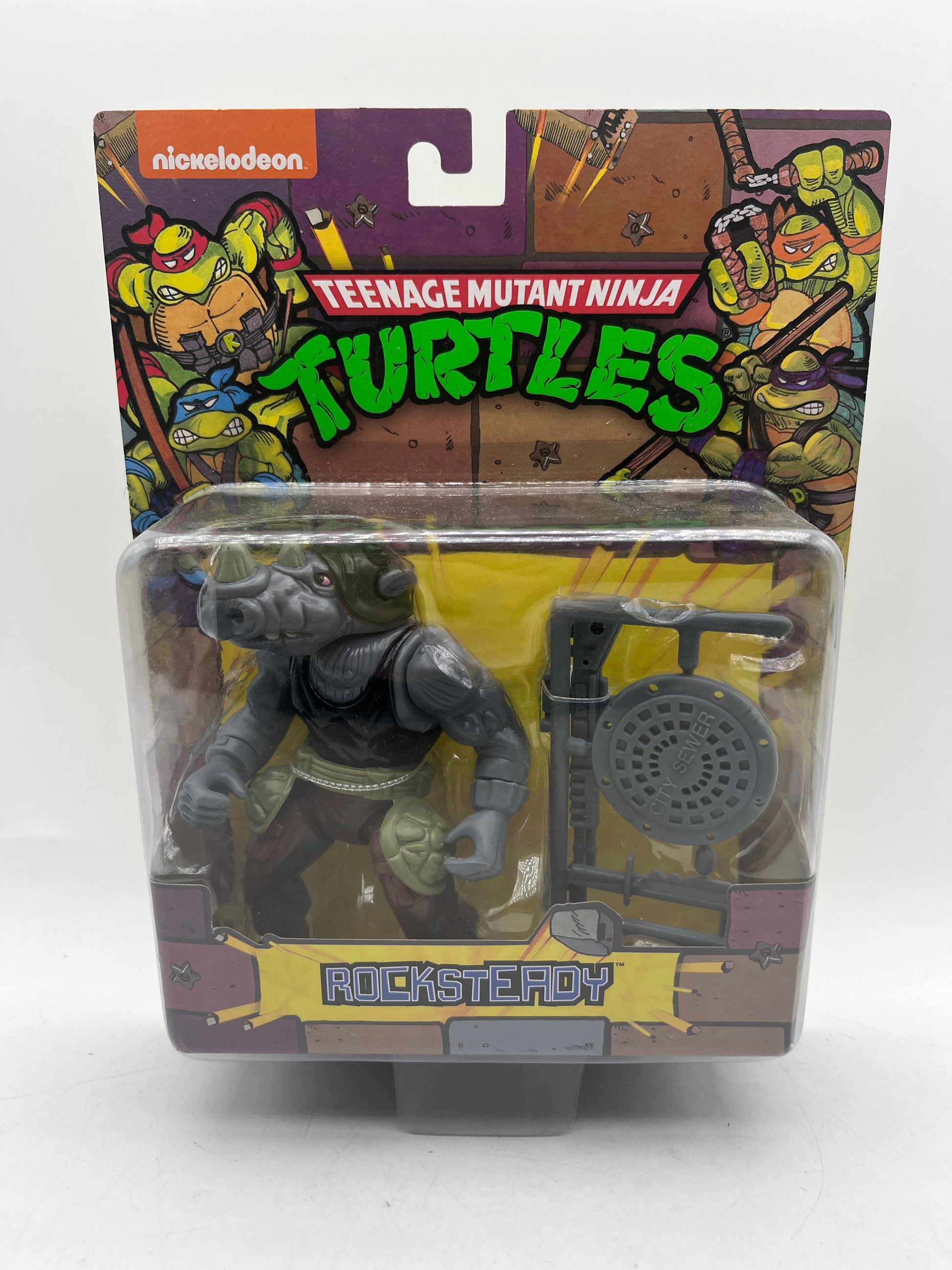 Playmates Toys Teenage Mutant Ninja Turtles Rocksteady Licensed Reproduction FRENLY BRICKS - Open 7 Days
