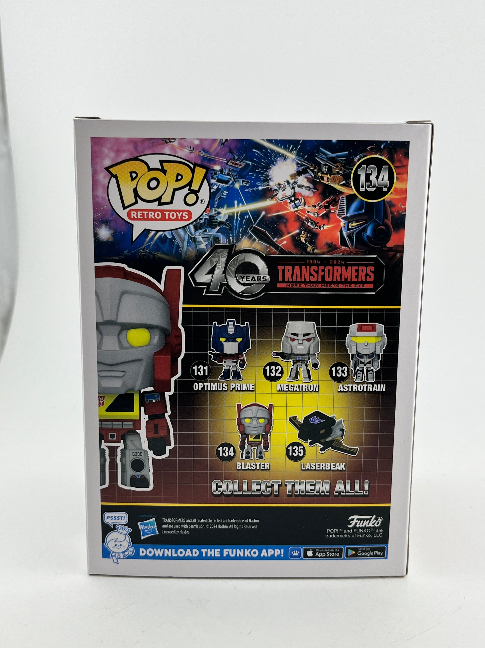 Funko POP! Retro Toys Transformers 40th Anniversary - Blaster #134 - Vinyl Collectable FRENLY BRICKS - Open 7 Days