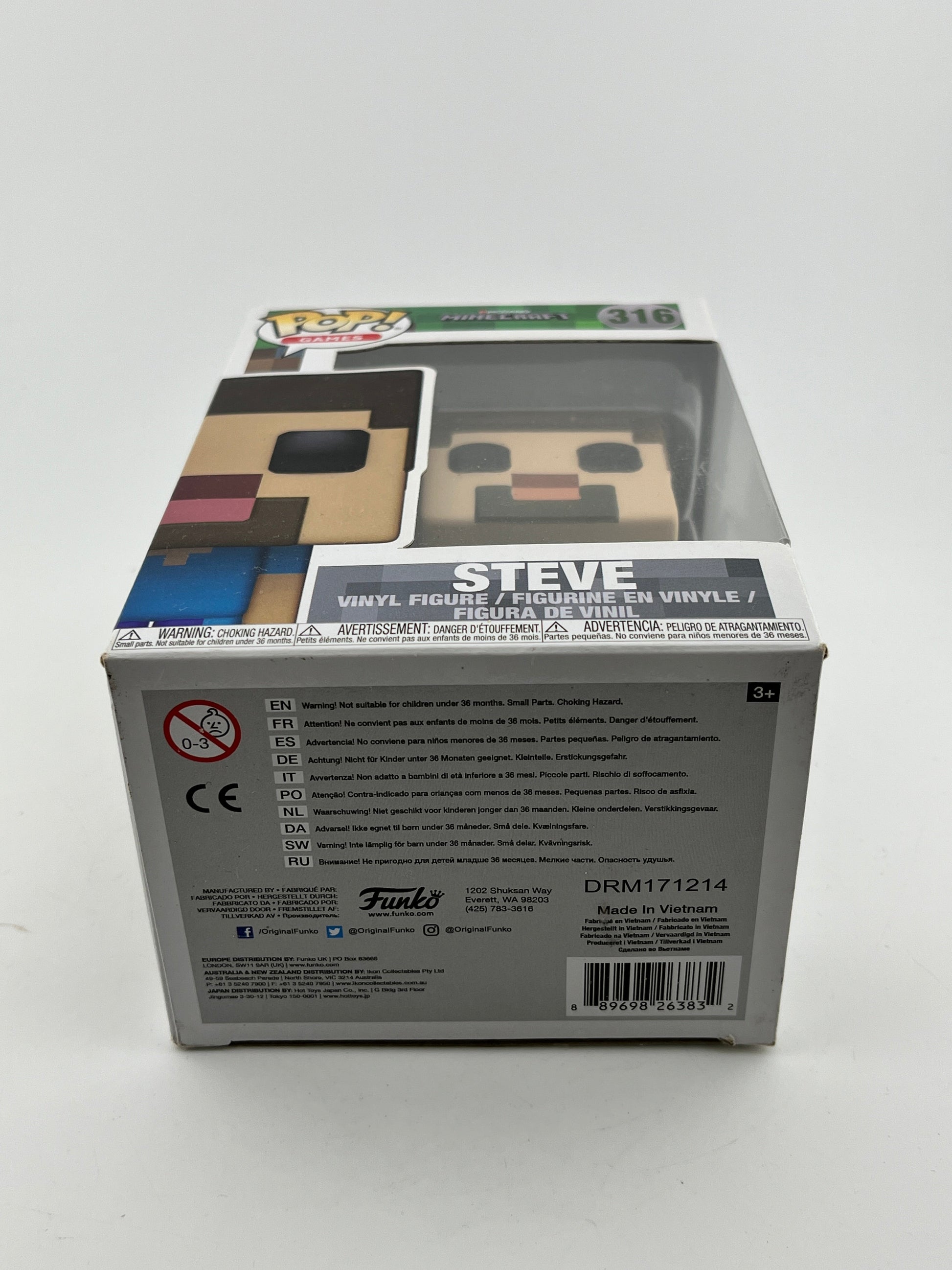Funko POP! Games Mojang Minecraft - Steve #316 - Vinyl Collectable FRENLY BRICKS - Open 7 Days