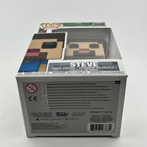 Funko POP! Games Mojang Minecraft - Steve #316 - Vinyl Collectable FRENLY BRICKS - Open 7 Days