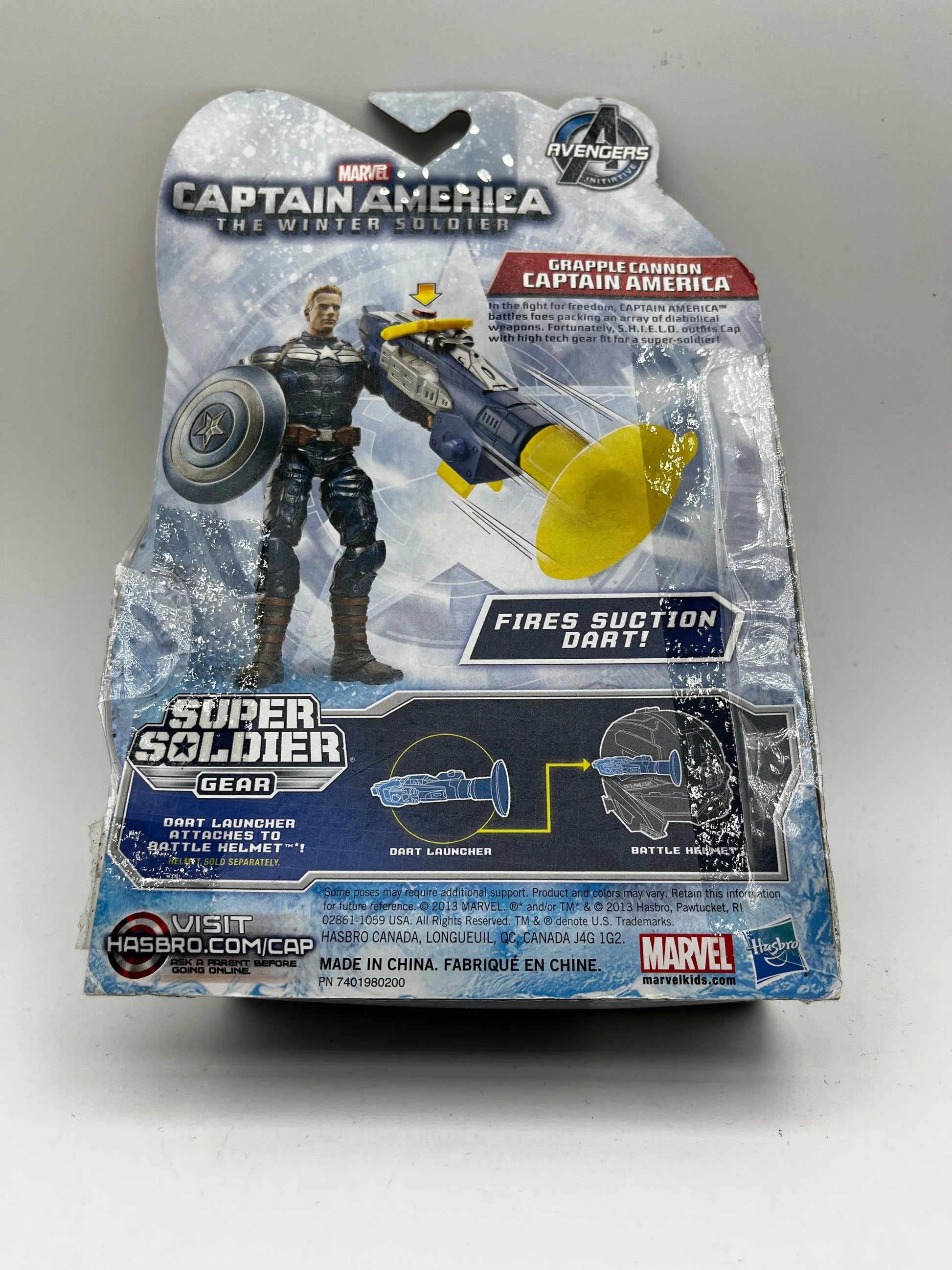 Marvel Captain America 4" Action Figure 2013 Hasbro MOC Avengers Movie Soldier FRENLY BRICKS - Open 7 Days