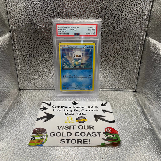 2011 Pokémon Oshawott Holo PSA Graded 8 NM-MT Promo TCG #BW03 FRENLY BRICKS - Open 7 Days