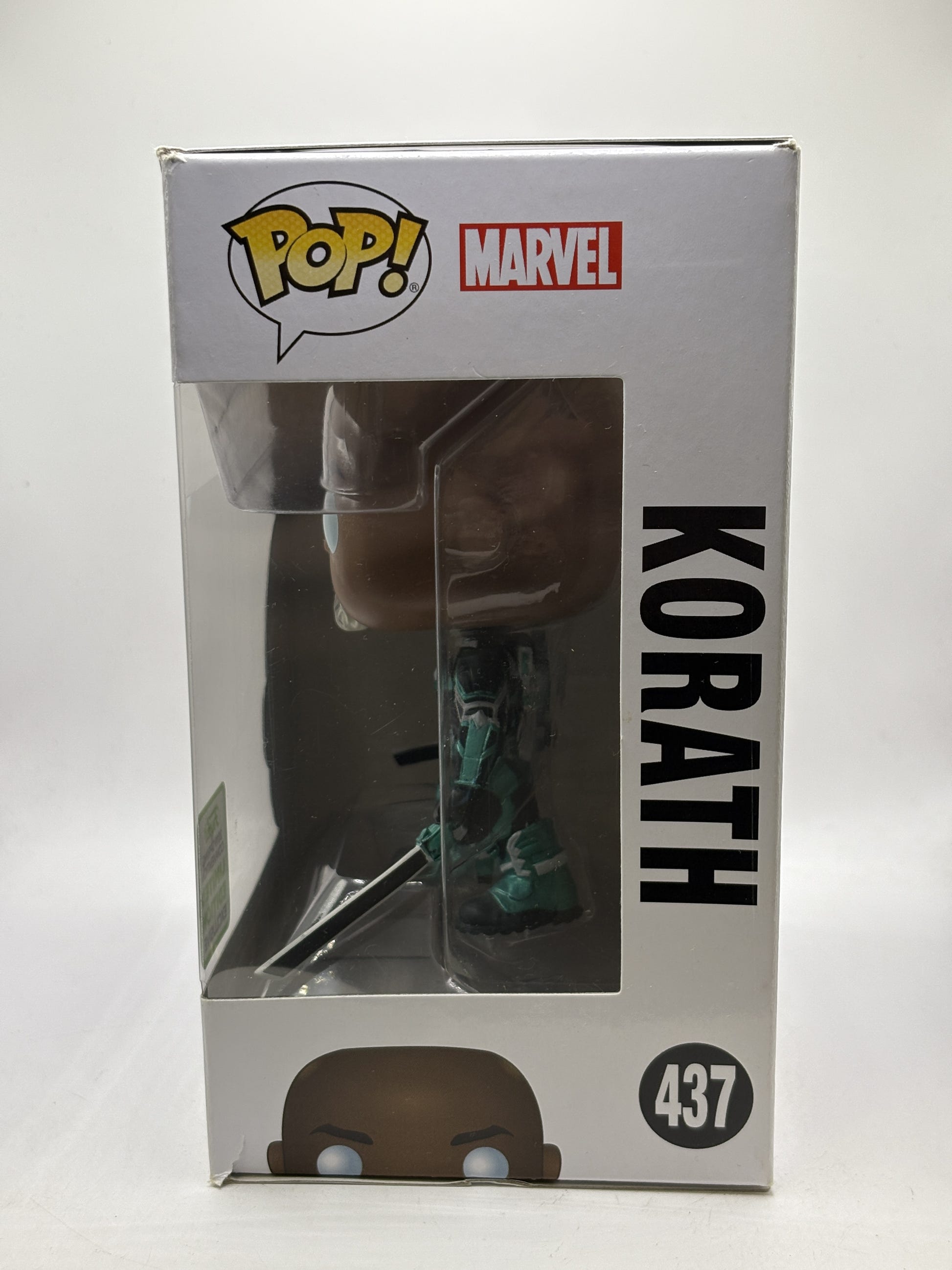 Funko POP! Marvel Captain Marvel #437 Korath Bobble-Head 2019 Spring Convention Limited Edition - Box DMG — right image 2