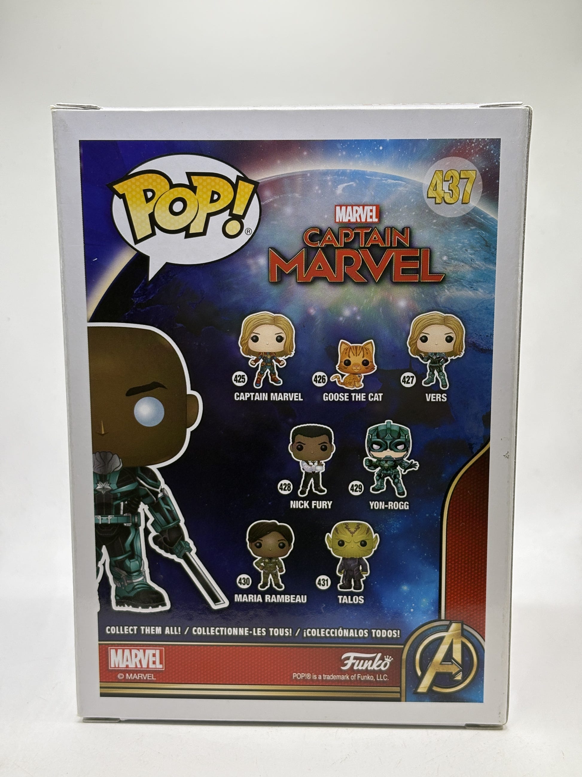 Funko POP! Marvel Captain Marvel #437 Korath Bobble-Head 2019 Spring Convention Limited Edition - Box DMG — back image 3