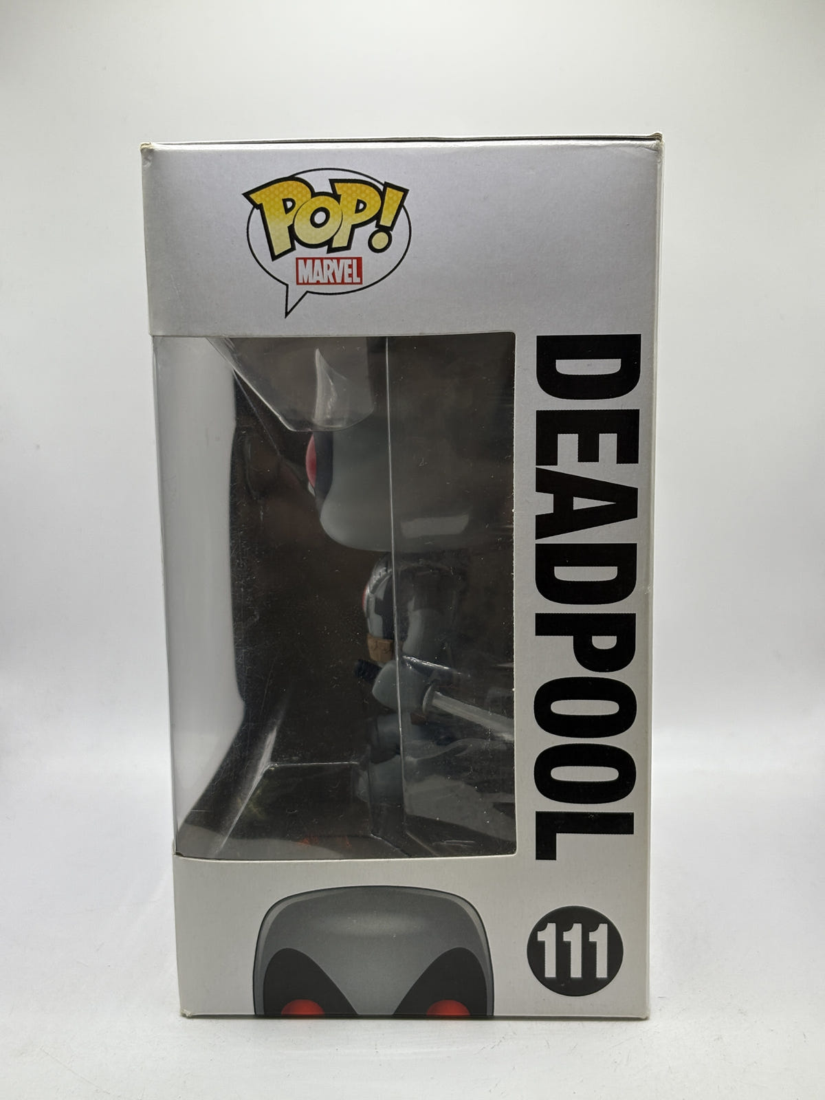 Funko POP! Marvel #111 Deadpool Grey Suit Bobble-Head - Box DMG — right image 2