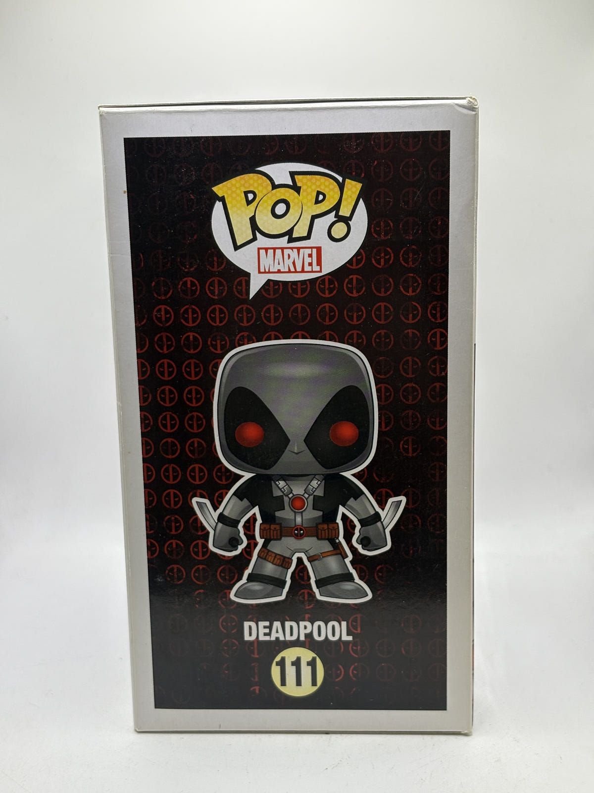 Funko POP! Marvel #111 Deadpool Grey Suit Bobble-Head - Box DMG — left image 4