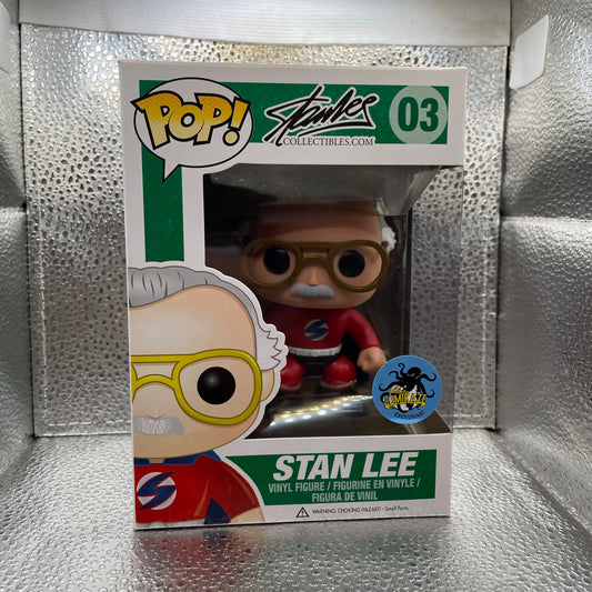 Funko Pop! Vinyl Stan Lee 03 Red Superhero Comikaze Exclusive 2015 Vaulted FRENLY BRICKS - Open 7 Days