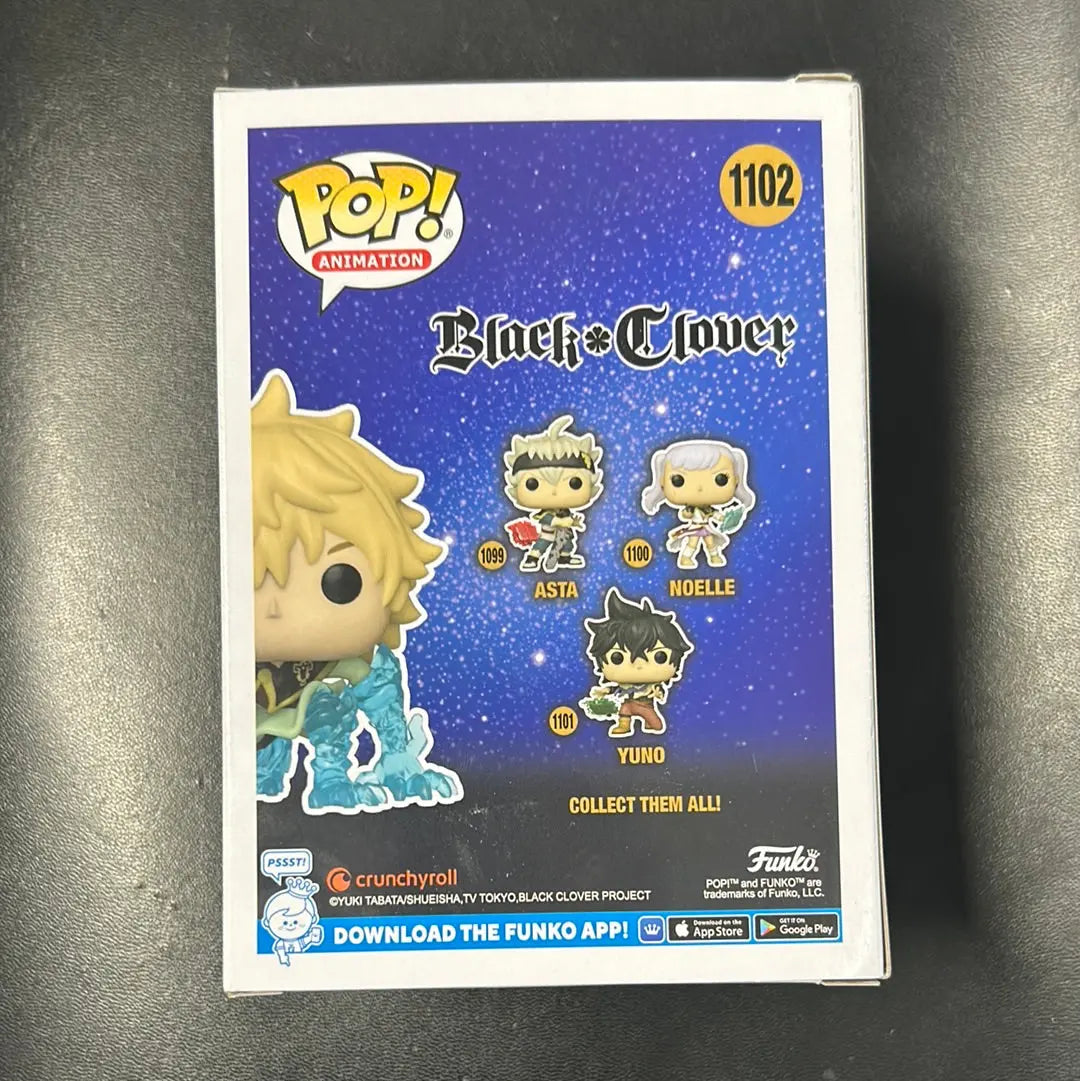 Pop Vinyl Black Clover #1102 Luck Voltia FRENLY BRICKS - Open 7 Days