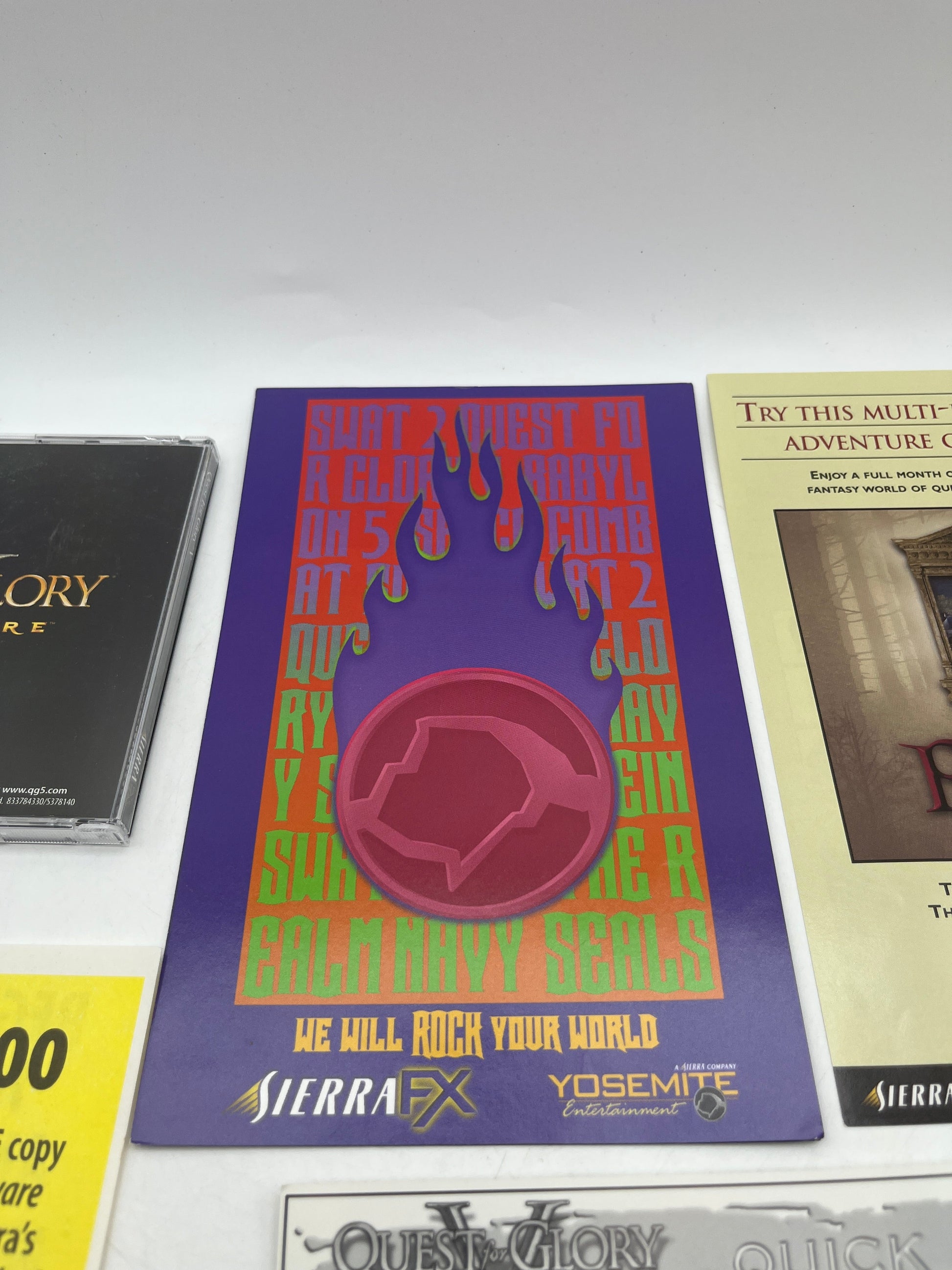 “Quest for Glory V Dragon Fire” from Sierra for both PC/MAC Big Box Game 1998 FRENLY BRICKS - Open 7 Days