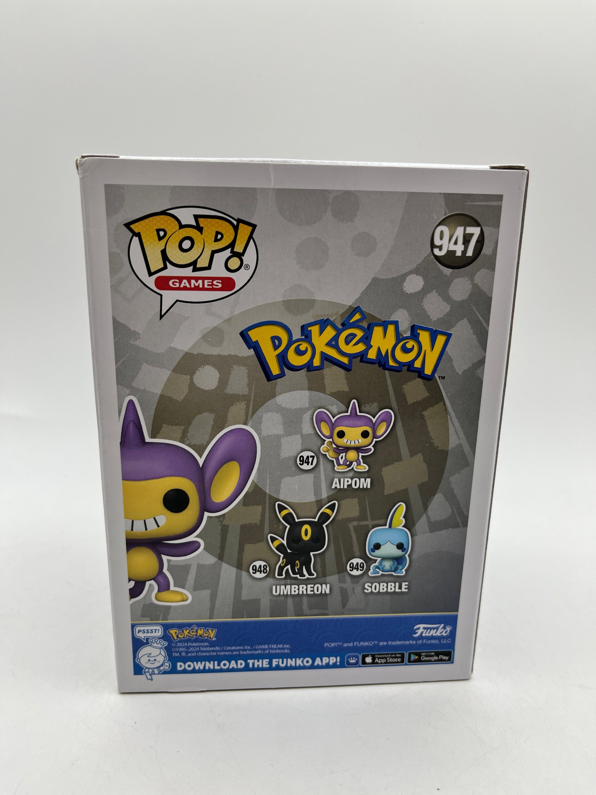 Funko POP! Games Pokémon - Aipom #947 - Flocked Special Edition FRENLY BRICKS - Open 7 Days