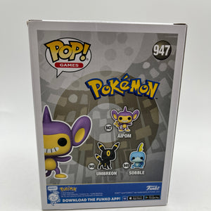 Funko POP! Games Pokémon - Aipom #947 - Flocked Special Edition FRENLY BRICKS - Open 7 Days