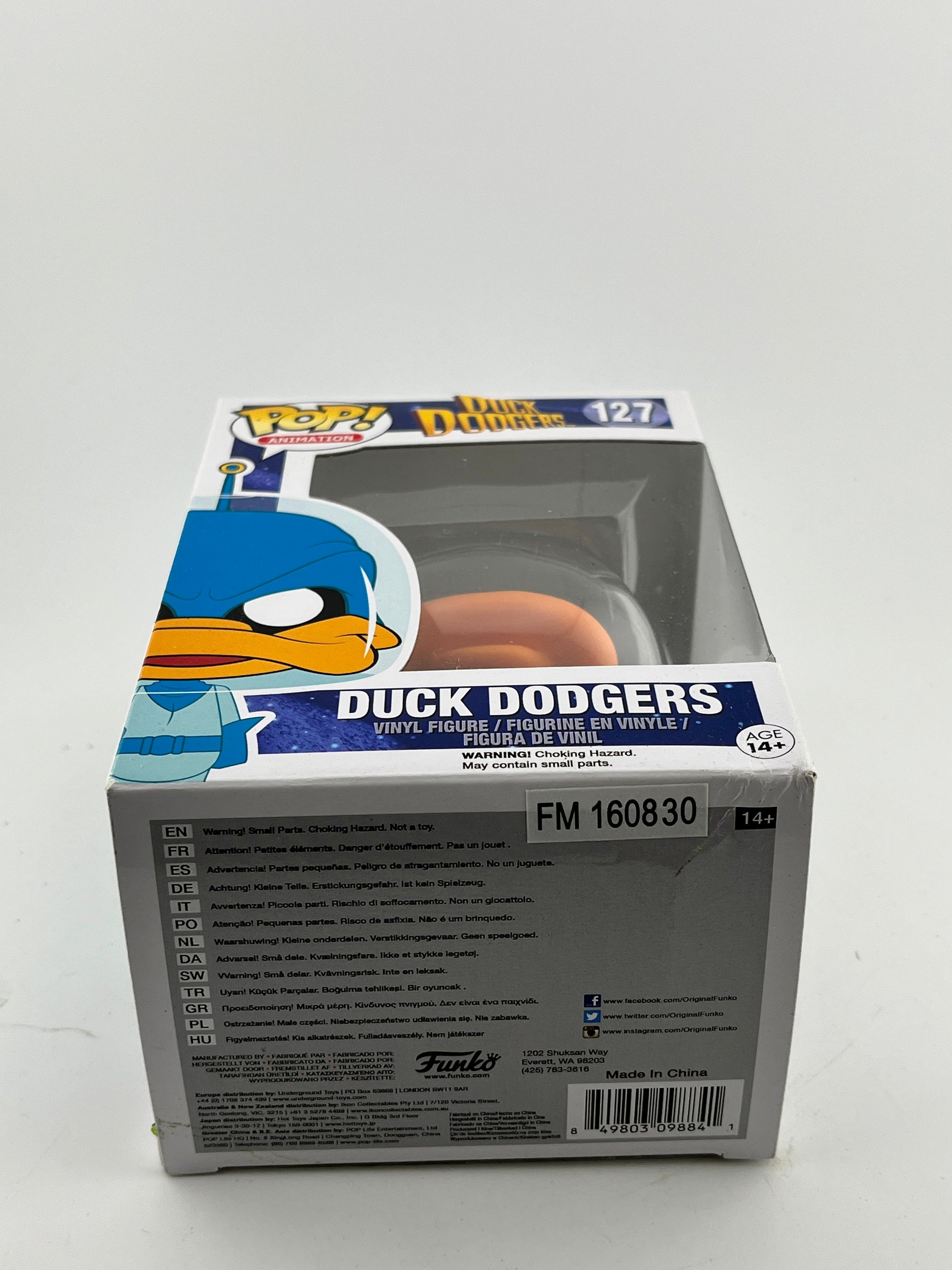 Funko POP! Animation Duck Dodgers - #127 Duck Dodgers - Vinyl Collectable FRENLY BRICKS - Open 7 Days