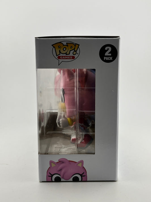 Funko POP! Games Sonic The Hedgehog - Shadow & Amy (2 pack) - Flocked Special Edition FRENLY BRICKS - Open 7 Days