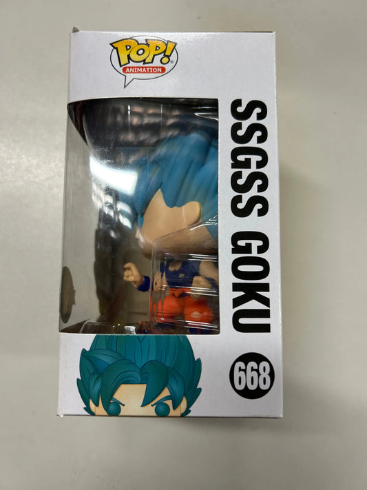 Pop Vinyl Dragon Ball Super #668 Ssgss Goku FRENLY BRICKS - Open 7 Days