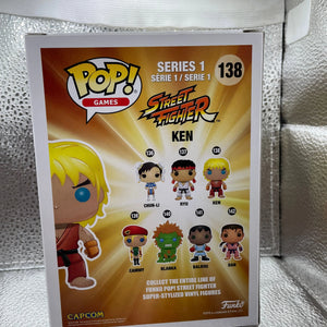 Funko Pop! Games Street Fighter Ken #138 Vinyl Figure FRENLY BRICKS - Open 7 Days