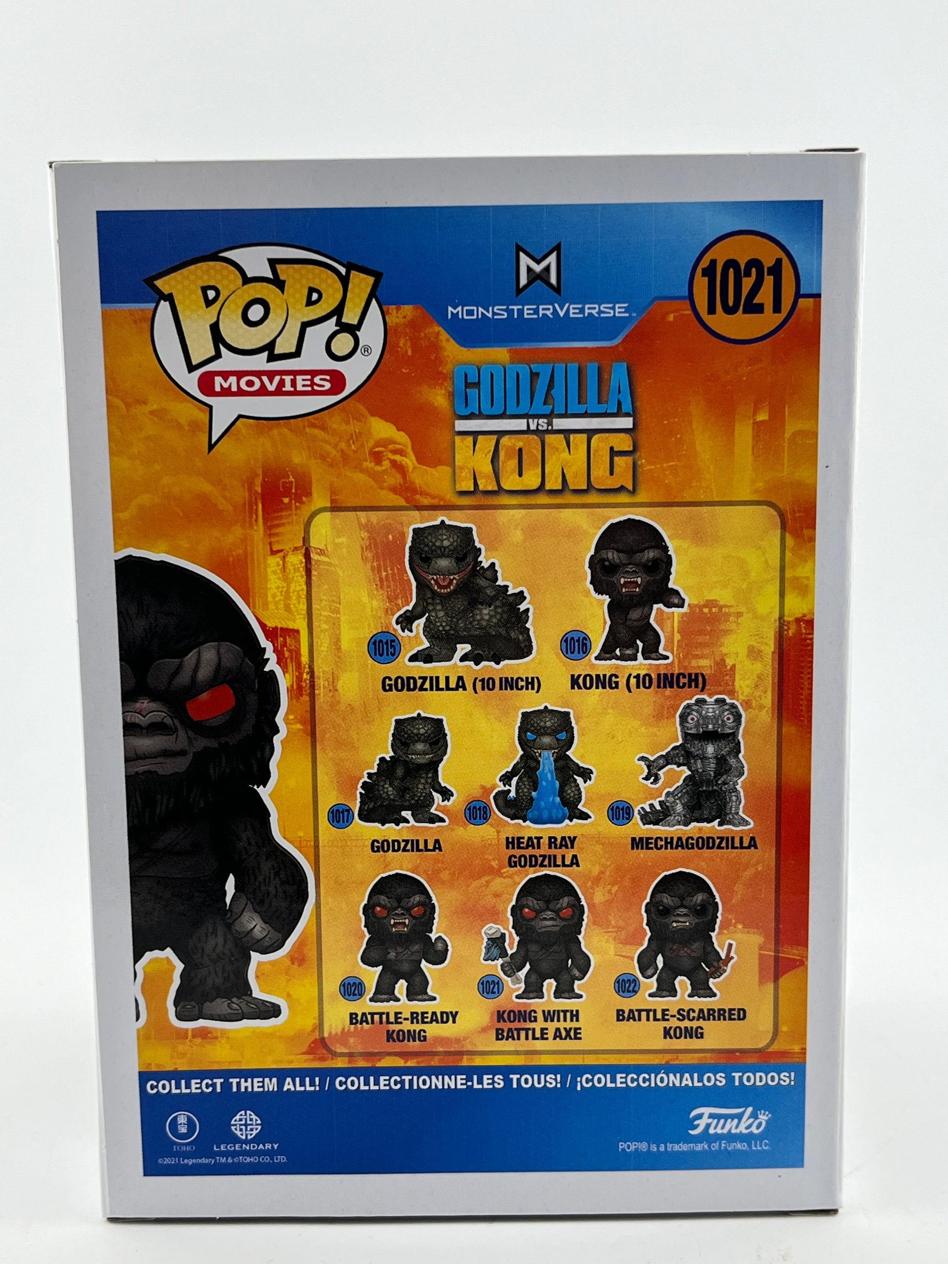 Funko POP! Movies Godzilla Vs. Kong - Kong With Battle Axe #1021 - Flocked Special Edition FRENLY BRICKS - Open 7 Days