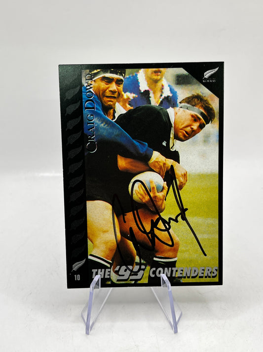 Craig Dowd Auto - 1995 Dynamic Marketing Rugby Union Card NZ All Blacks #10 FRENLY BRICKS - Open 7 Days