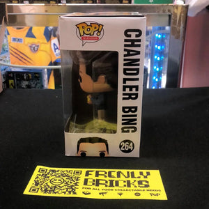 Funko Pop Vinyl Friends #264 Chandler Bing Vaulted Minor box damage With Protector FRENLY BRICKS - Open 7 Days