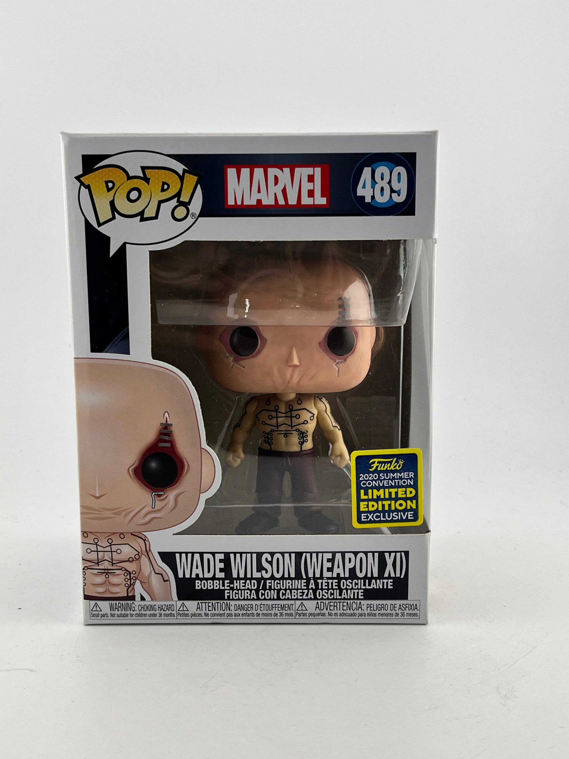 Funko POP! Marvel - Wade Wilson (Weapon X) #489 - 2020 Limited Edition FRENLY BRICKS - Open 7 Days