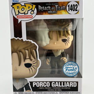 Funko POP! Animation Attack On Titan - Porco Galliard #1402 - Special Edition FRENLY BRICKS - Open 7 Days