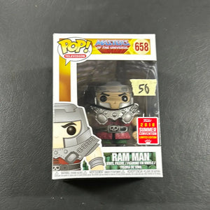 Ram Man Funko Pop Vinyl #658 Masters of the Universe 2018 Summer Convention FRENLY BRICKS - Open 7 Days