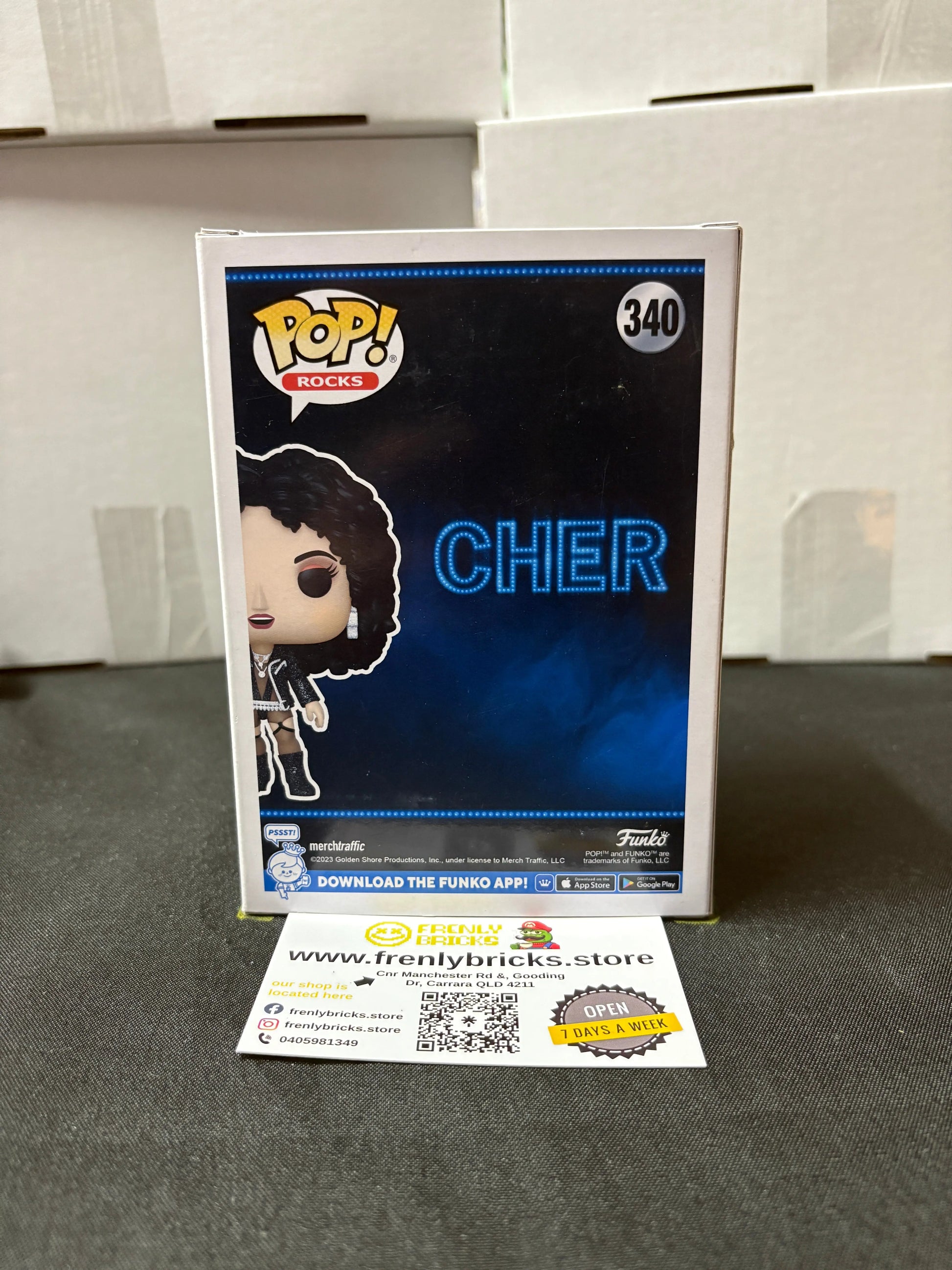 FUNKO Pop Vinyl Cher #340 FRENLY BRICKS - Open 7 Days
