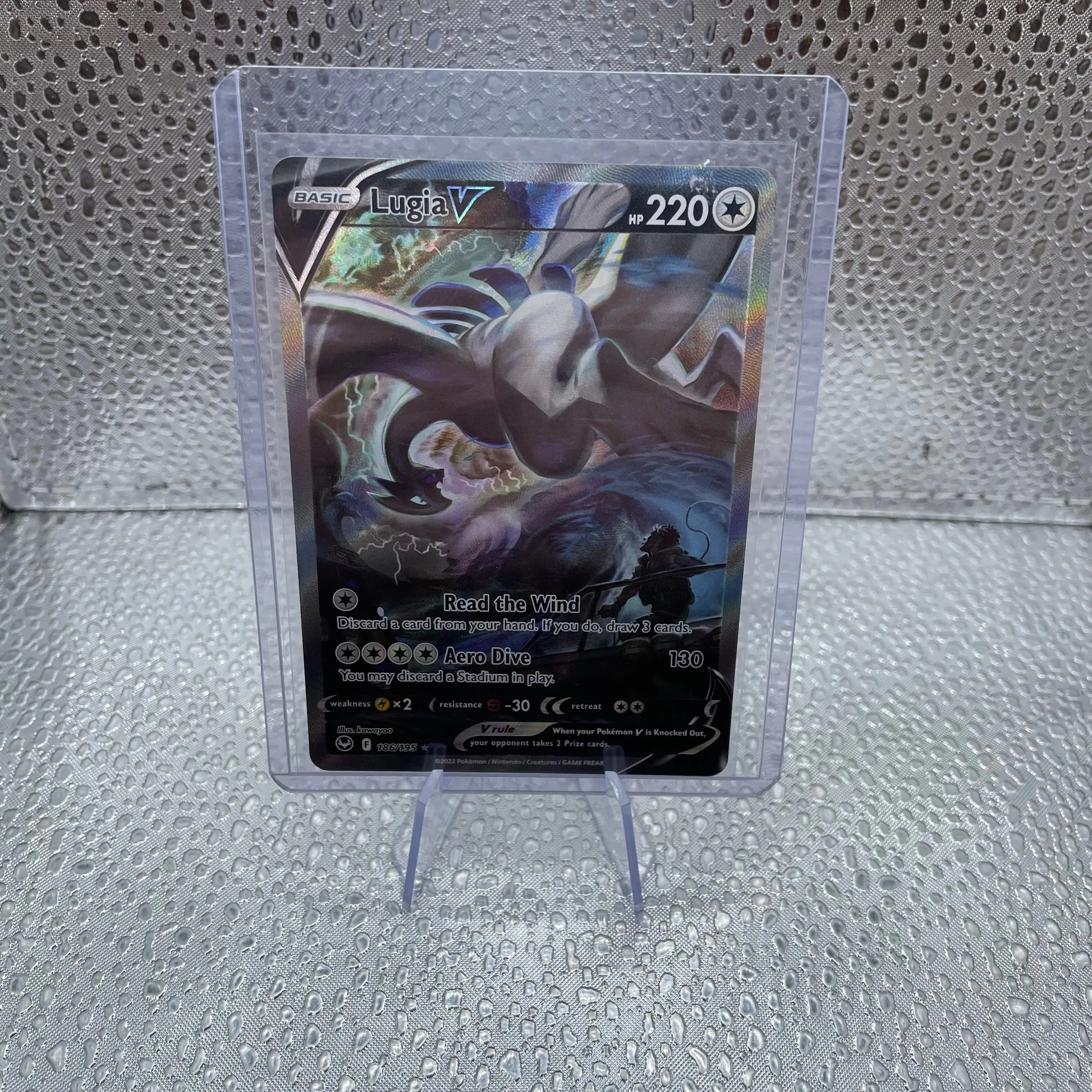 Lugia V 186/195 Pokemon TCG Good Condition Rare Full Art RAW Card FRENLY BRICKS - Open 7 Days