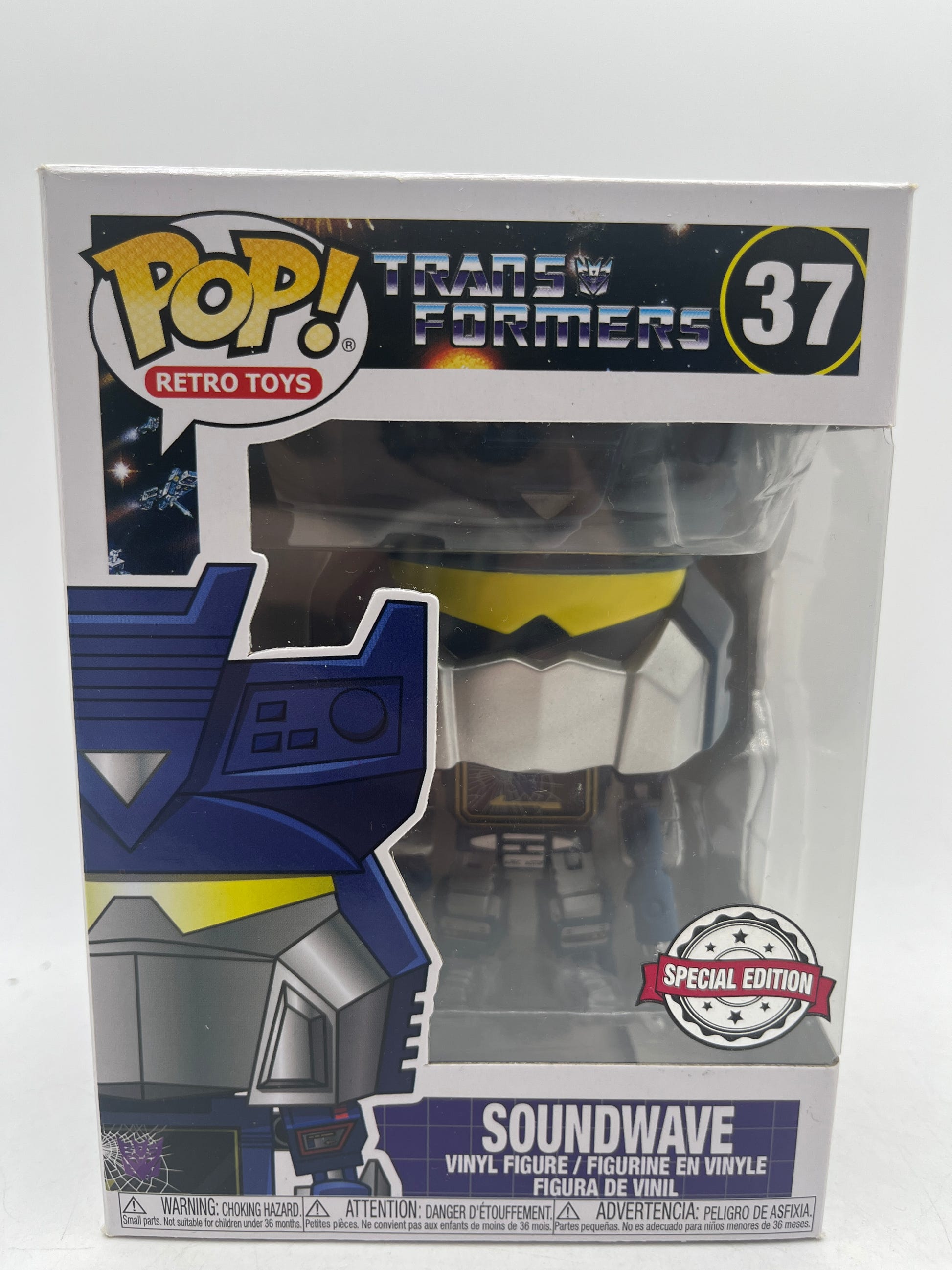Funko Pop! Retro Transformers Soundwave #37 Special Edition image 1