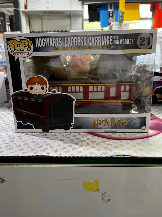 Funko Pop Vinyl Rides Harry Potter Hogwarts Express Carriage with Ron Weasley #21 FRENLY BRICKS - Open 7 Days