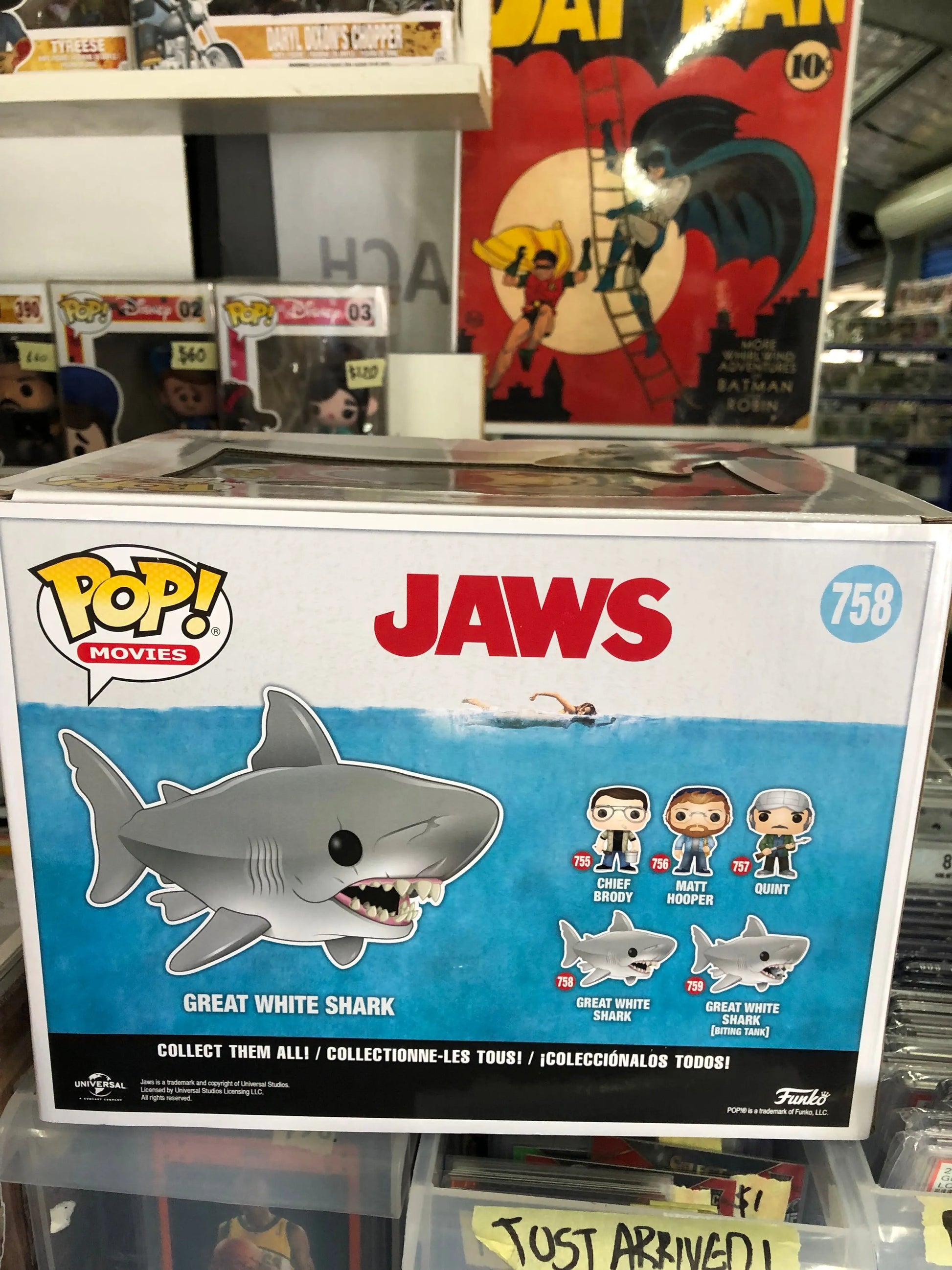 FUNKO POP VINYL 758 Jaws Great White Shark - FRENLY BRICKS - Open 7 Days