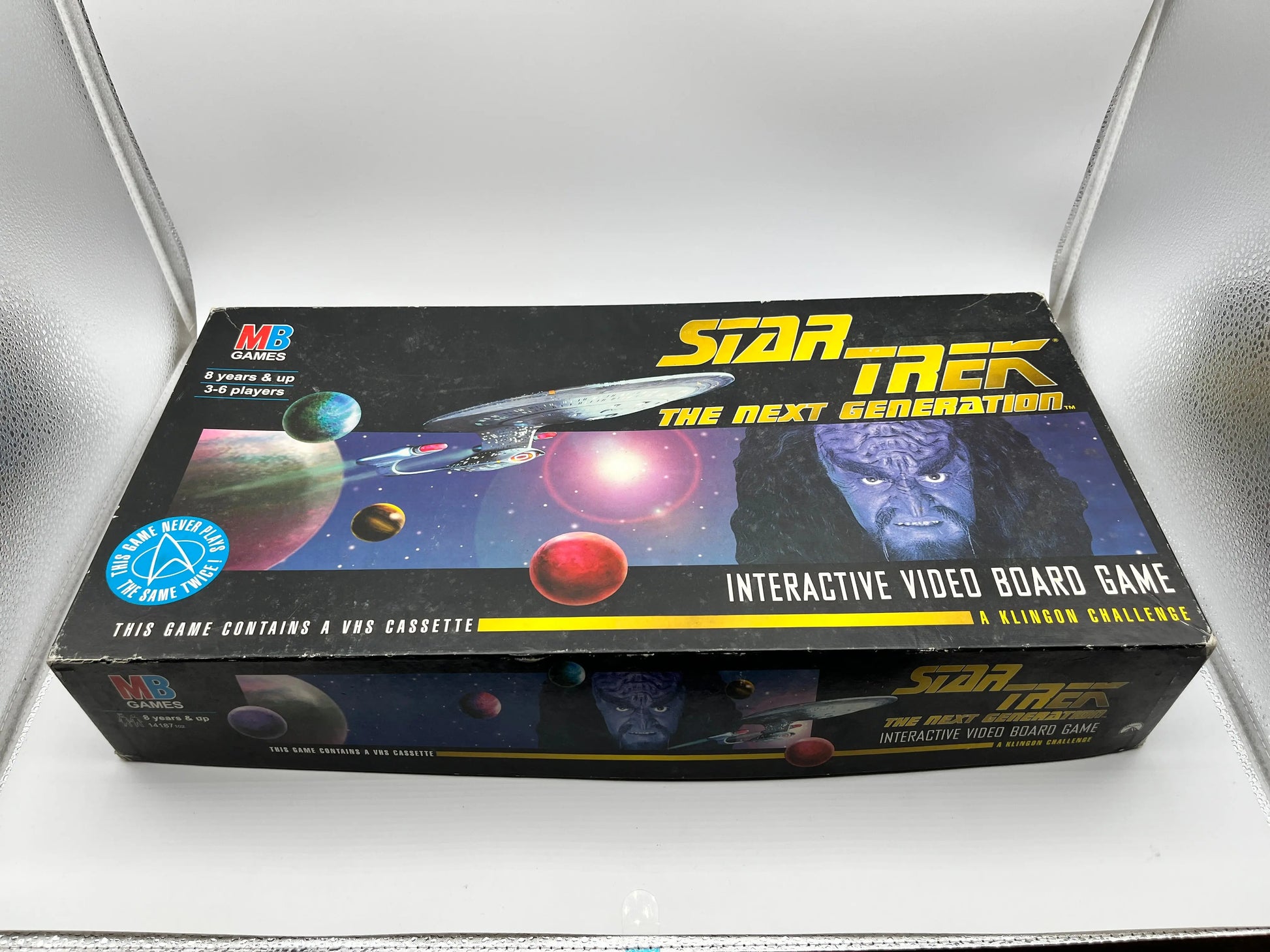 1994 Star Trek The Next Generation VHS Interactive Video Board Game - Not Sealed 90% Complete FRENLY BRICKS - Open 7 Days