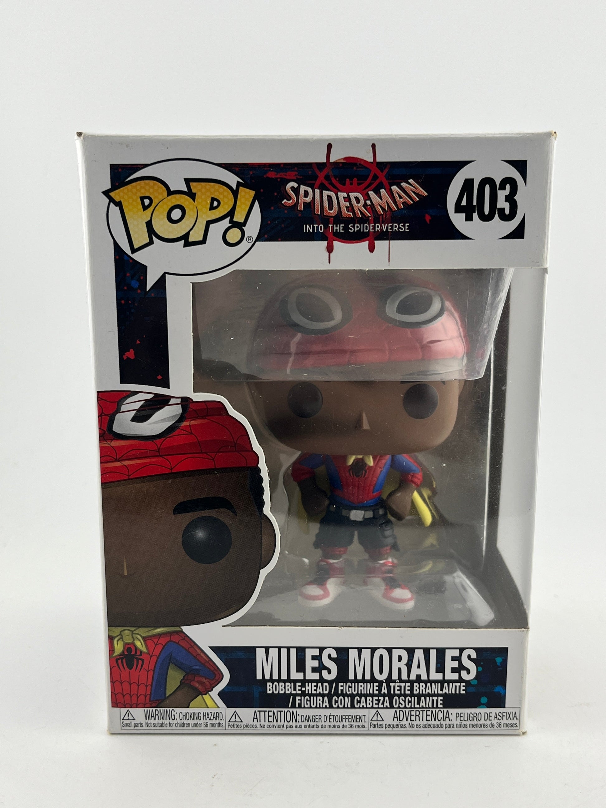 Funko POP! Spider-Man Into The Spiderverse - Miles Morales #403 - Vinyl Collectable FRENLY BRICKS - Open 7 Days