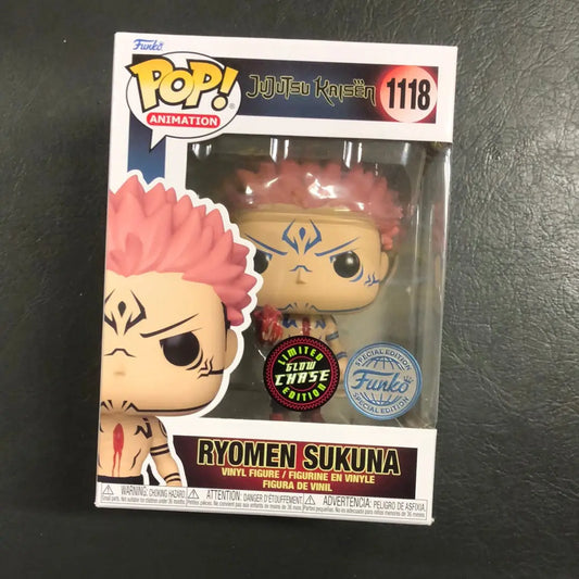 Funko Pop! Jujutsu Kaisen Ryumen Sakuna CHASE Glow #1118 SE with POP Protector FRENLY BRICKS - Open 7 Days