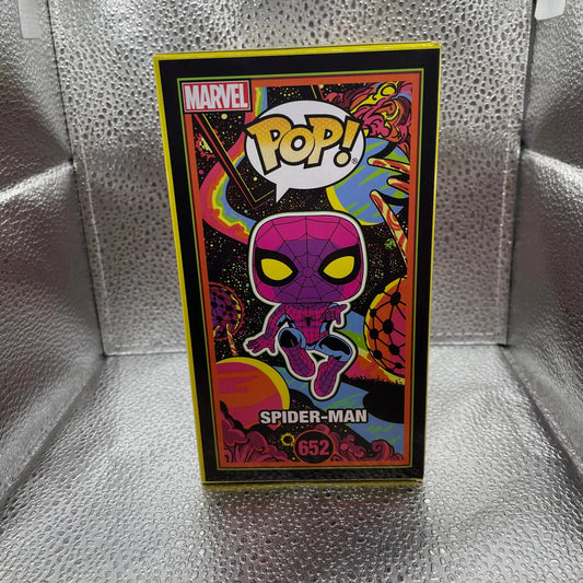 Funko POP! Marvel Spider-Man #652 Black Light Target Exclusive New FRENLY BRICKS - Open 7 Days