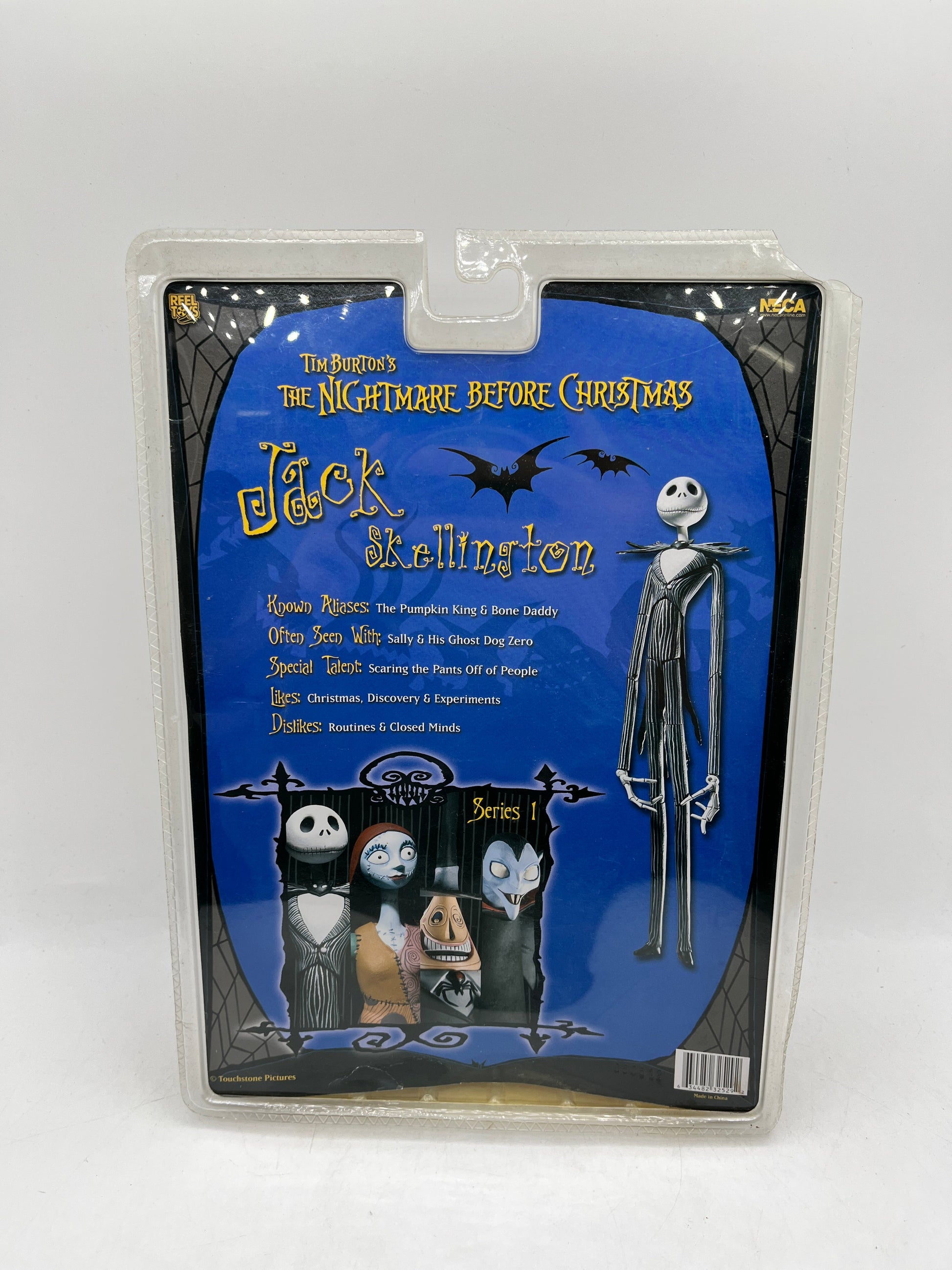 NECA Reel Toys Nightmare Before Christmas Series 1 Jack Skellington 7" Figure - Sealed FRENLY BRICKS - Open 7 Days