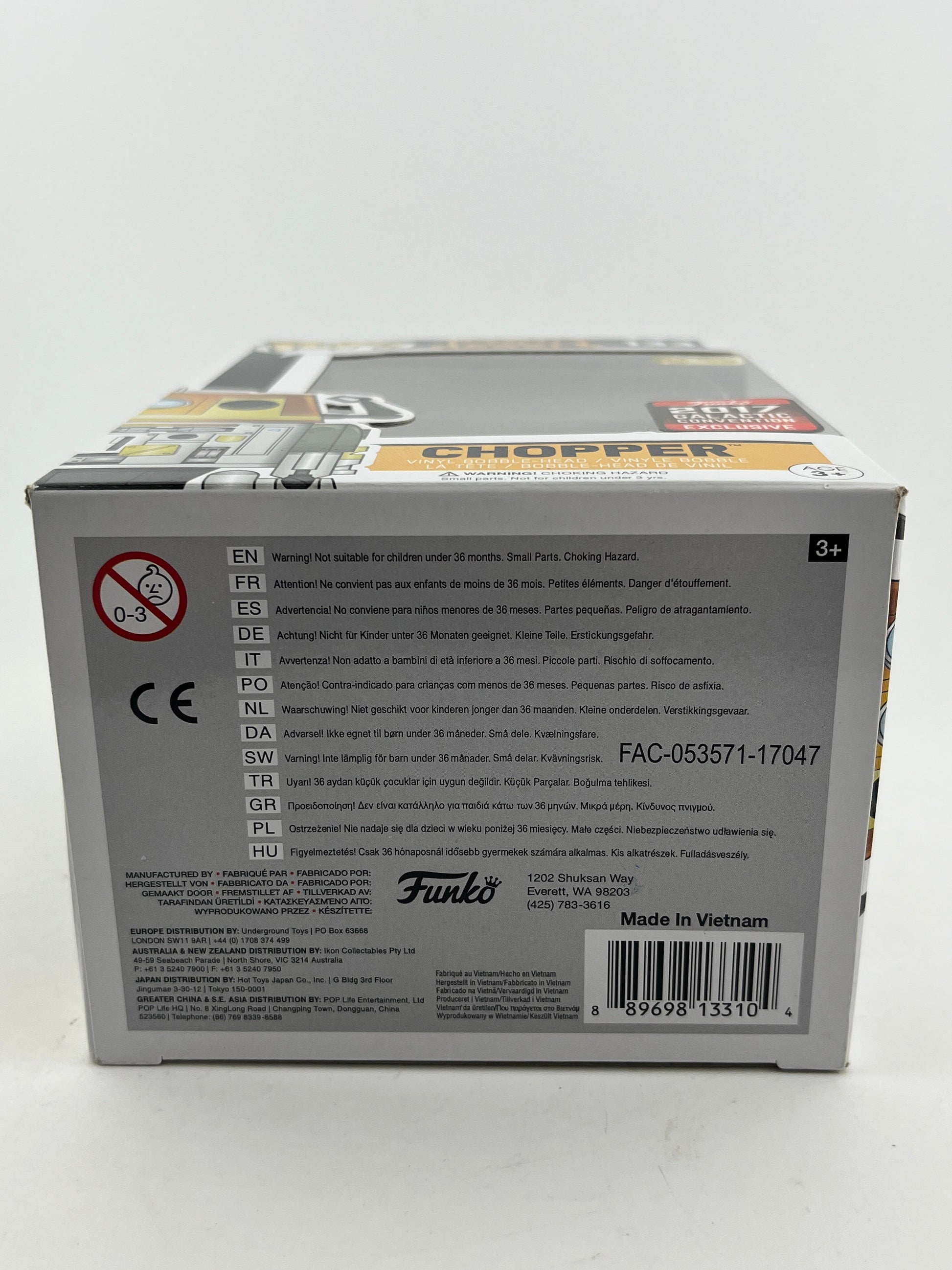 Funko POP! Star Wars Rebels - Chopper #133 - 2017 Convention Exclusive FRENLY BRICKS - Open 7 Days