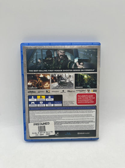PlayStation 4 - Call Of Duty Black Ops Cold War - No Manual FRENLY BRICKS - Open 7 Days