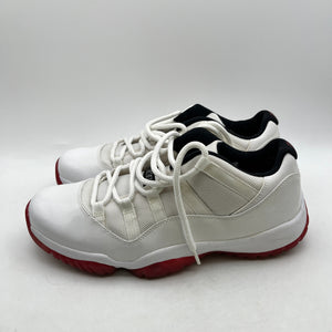 Air Jordan 11 Retro Low White Red Cherry Mens US 10.5 - Used FRENLY BRICKS - Open 7 Days