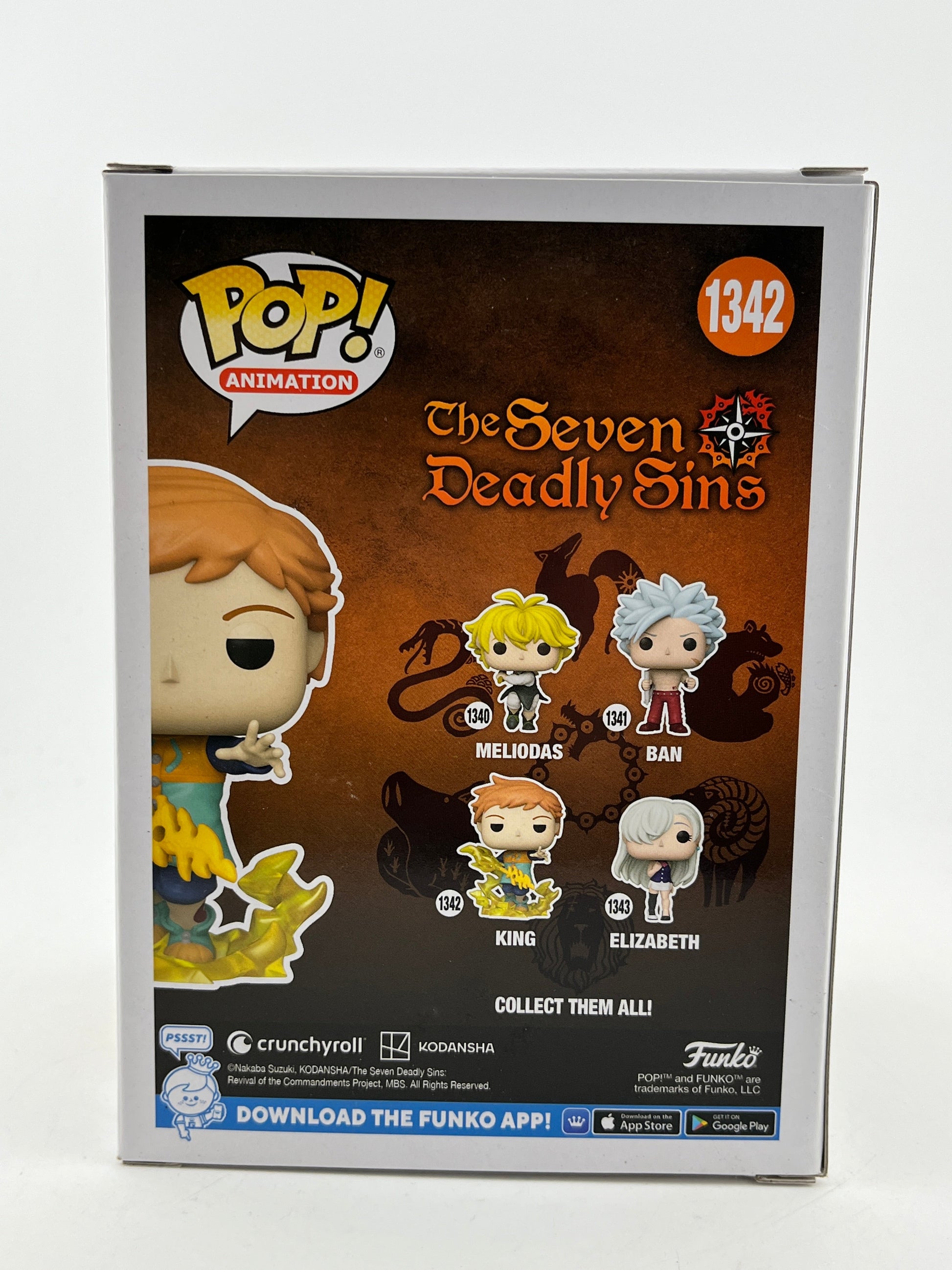 Funko POP! Animation The Seven Deadly Sins - King #1342 - Vinyl Edition FRENLY BRICKS - Open 7 Days