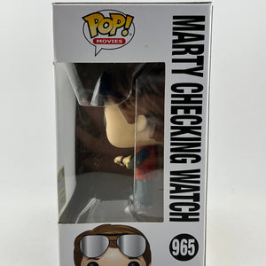 Funko POP! Movies Back To The Future - Marty Checking Watch #965 - 2020 LE FRENLY BRICKS - Open 7 Days