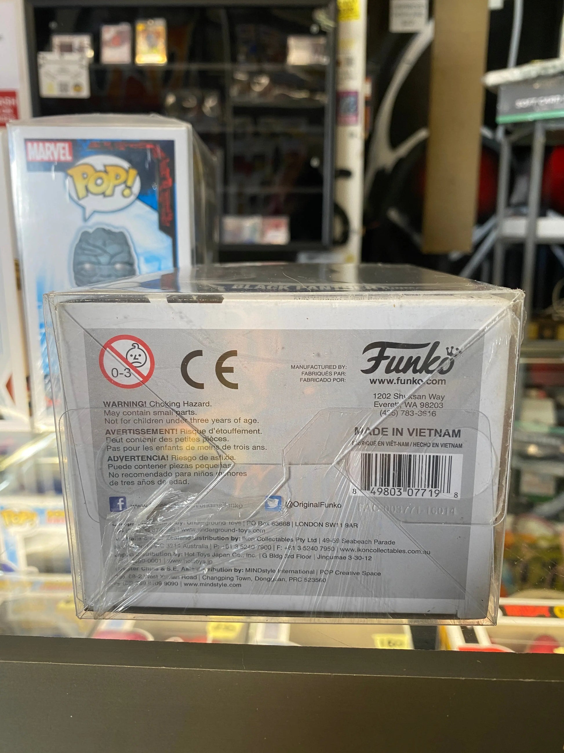 Funko POP! Marvel civil war captain America #138 Black panther (unmasked) FRENLY BRICKS - Open 7 Days