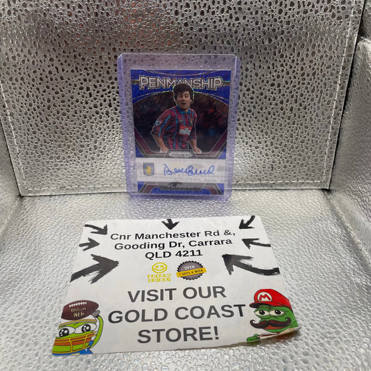 Dean Saunders AVFC Penmanship Panini Prizm Autograph Card P-DSA FRENLY BRICKS - Open 7 Days