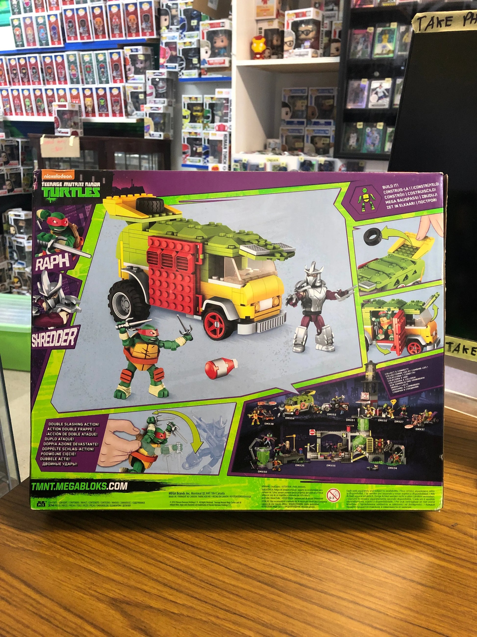 TMNT Teenage Mutant Ninja Turtles Mega Bloks Party Wagon 274 Brand New Sealed FRENLY BRICKS - Open 7 Days