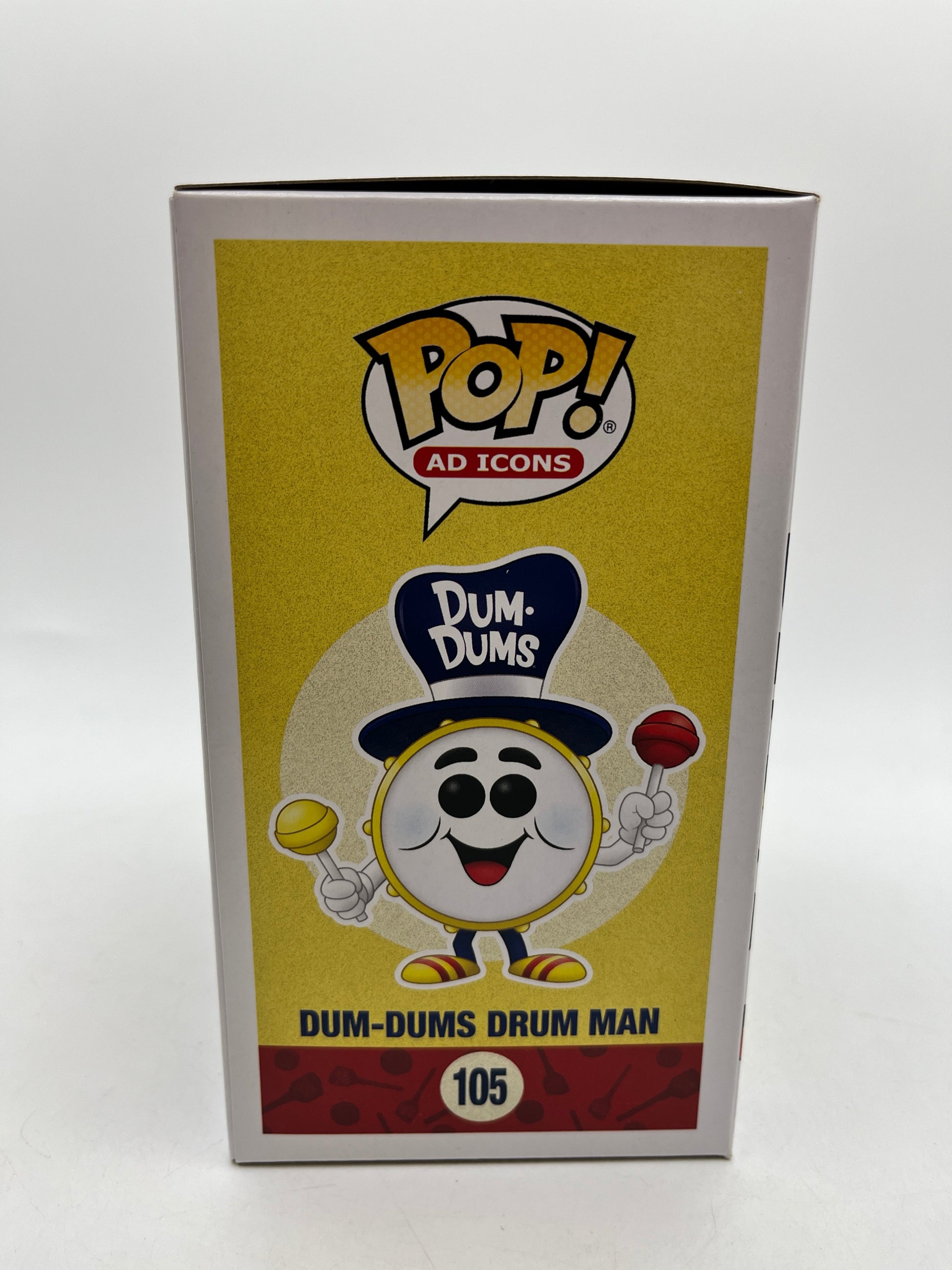 Funko POP! Ad Icons Dum•Dums - Dum-Dums Drum Man #105 - Fall Limited Edition FRENLY BRICKS - Open 7 Days