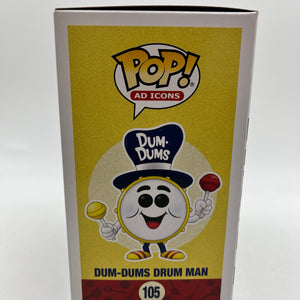 Funko POP! Ad Icons Dum•Dums - Dum-Dums Drum Man #105 - Fall Limited Edition FRENLY BRICKS - Open 7 Days