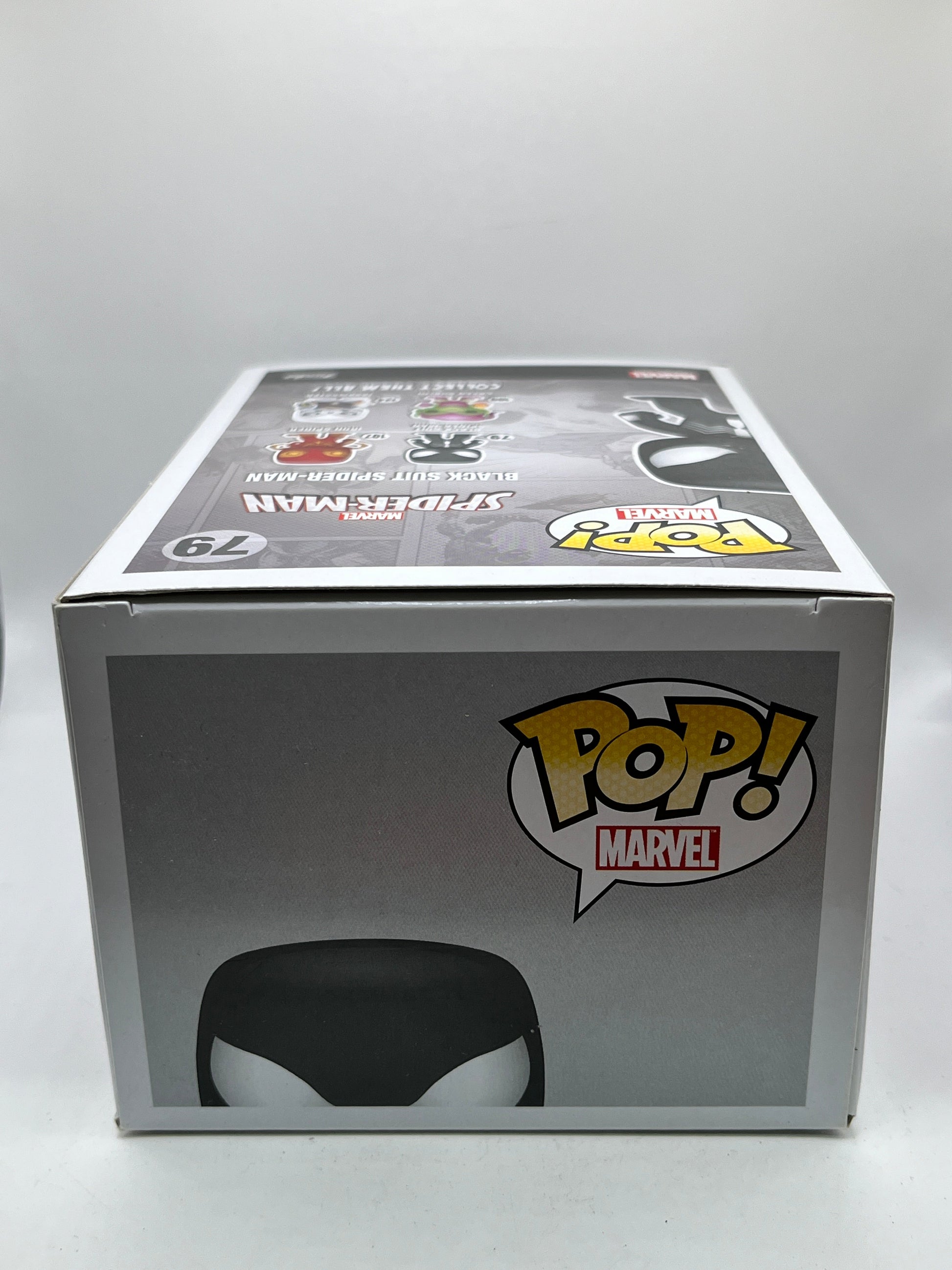 Funko POP! Marvel Spider-Man - Black Suit Spider-man #79 - Glow Vinyl Collectable FRENLY BRICKS - Open 7 Days