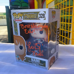 FUNKO Pop Vinyl 328 Nami (Signed and Autographed, COA Included) - FRENLY BRICKS - Open 7 Days