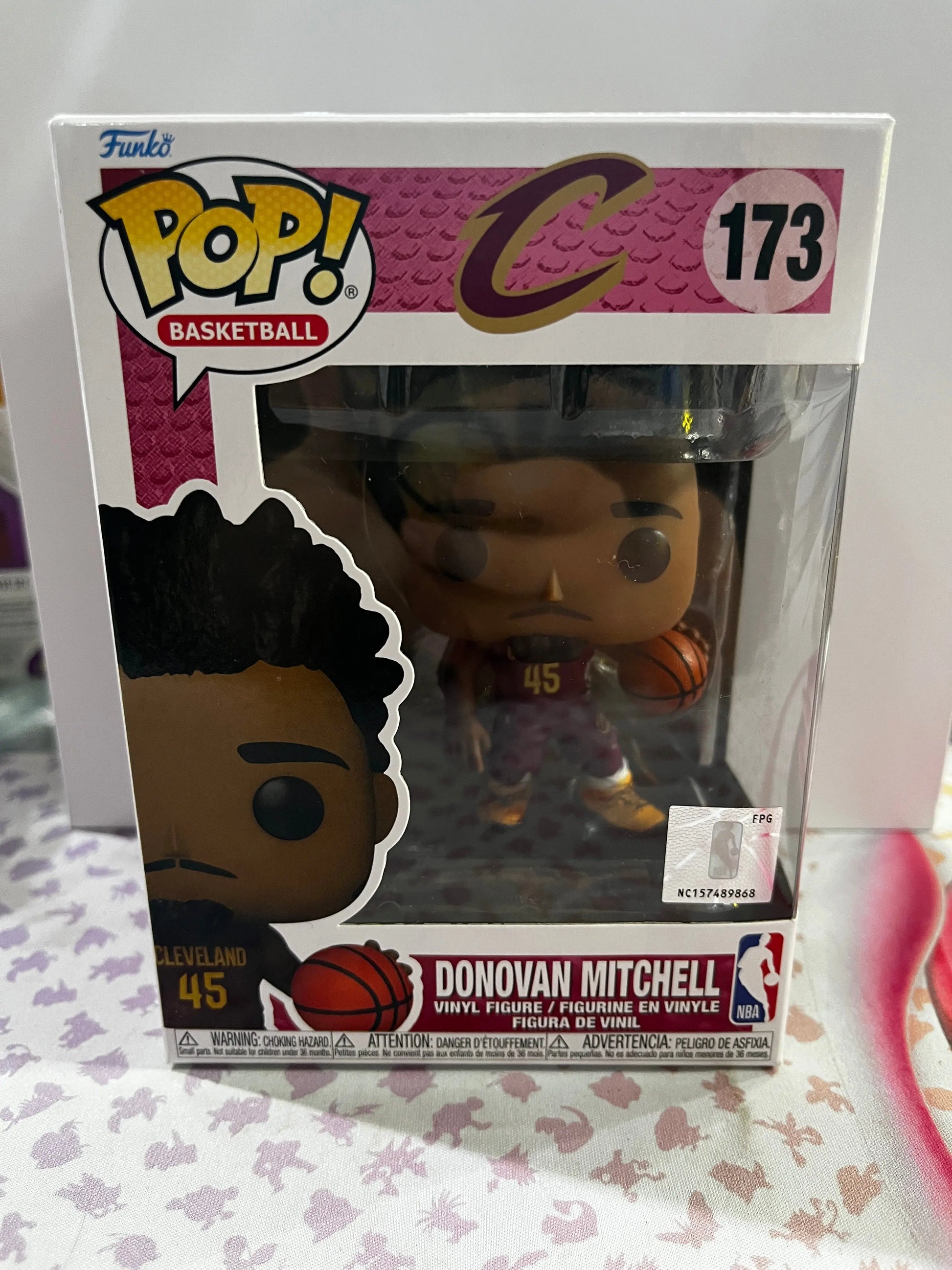 Funko Pop Vinyl Basketball Cleveland Donovan Mitchell #173 FRENLY BRICKS - Open 7 Days